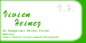 vivien heincz business card